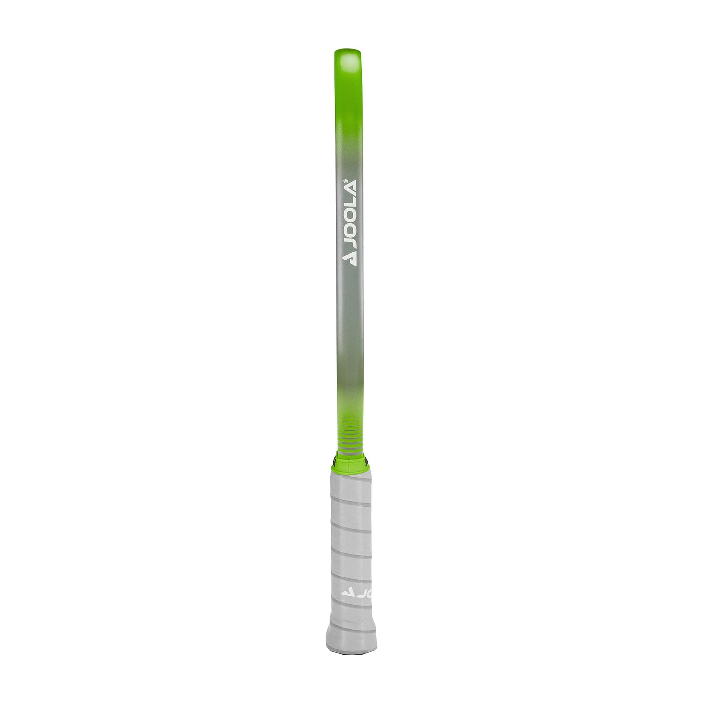 A green and gray JOOLA Ben Johns Hyperion GEN3 16mm pickleball paddle with a gradient design and a white handle.