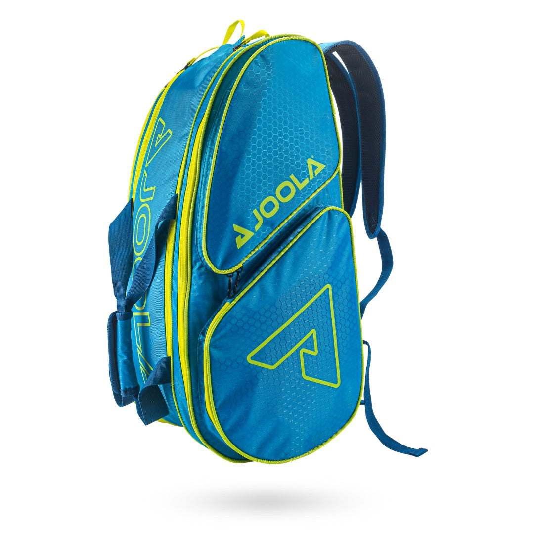Picture of the JOOLA Tour Elite Pro Bag Pickleball Bag - Blue/Yellow