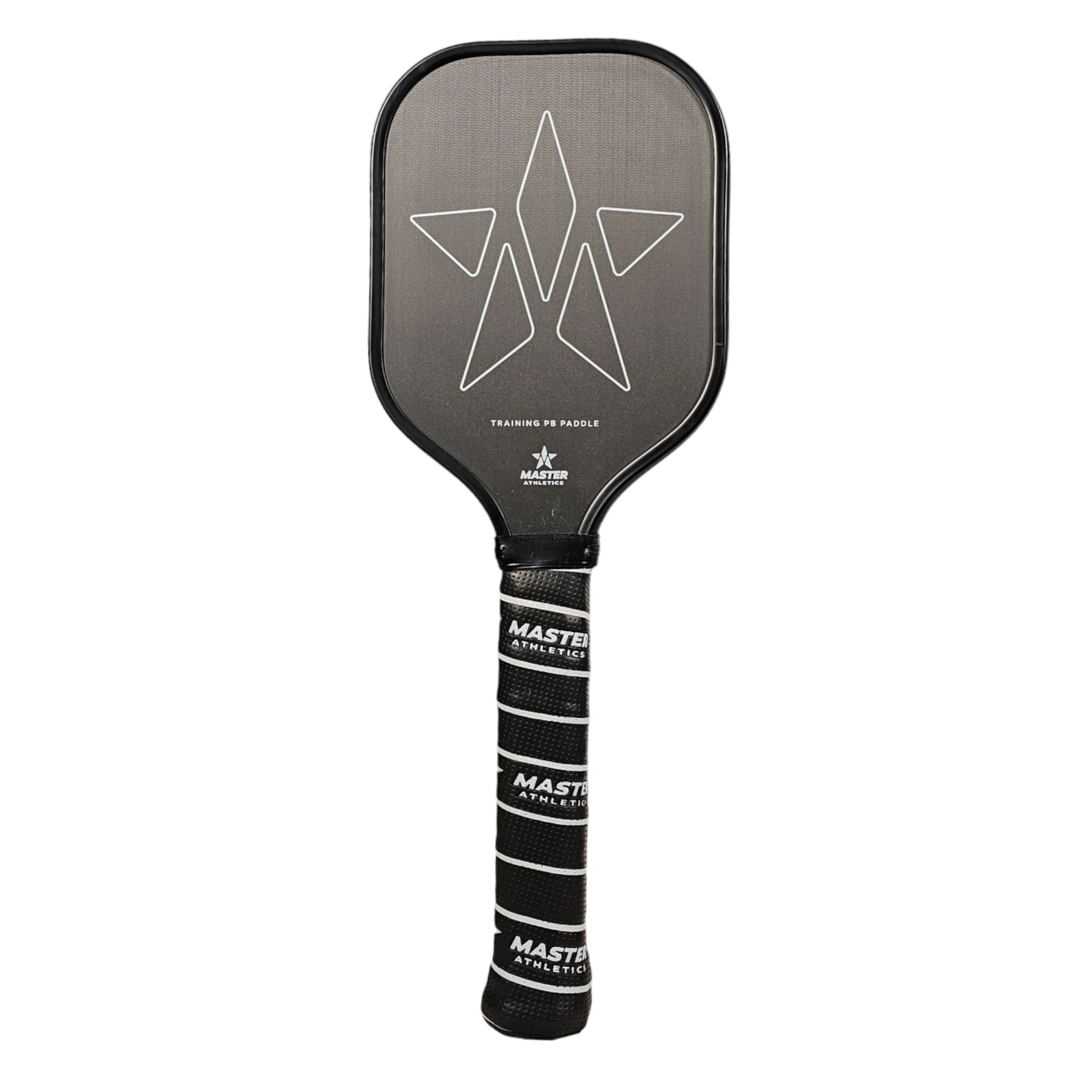 Black Master Athletics Sweet Spot Training 16mm pickleball paddle featuring a white star design on the face and branded text on the handle.