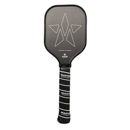 Black Master Athletics Sweet Spot Training 16mm pickleball paddle featuring a white star design on the face and branded text on the handle.