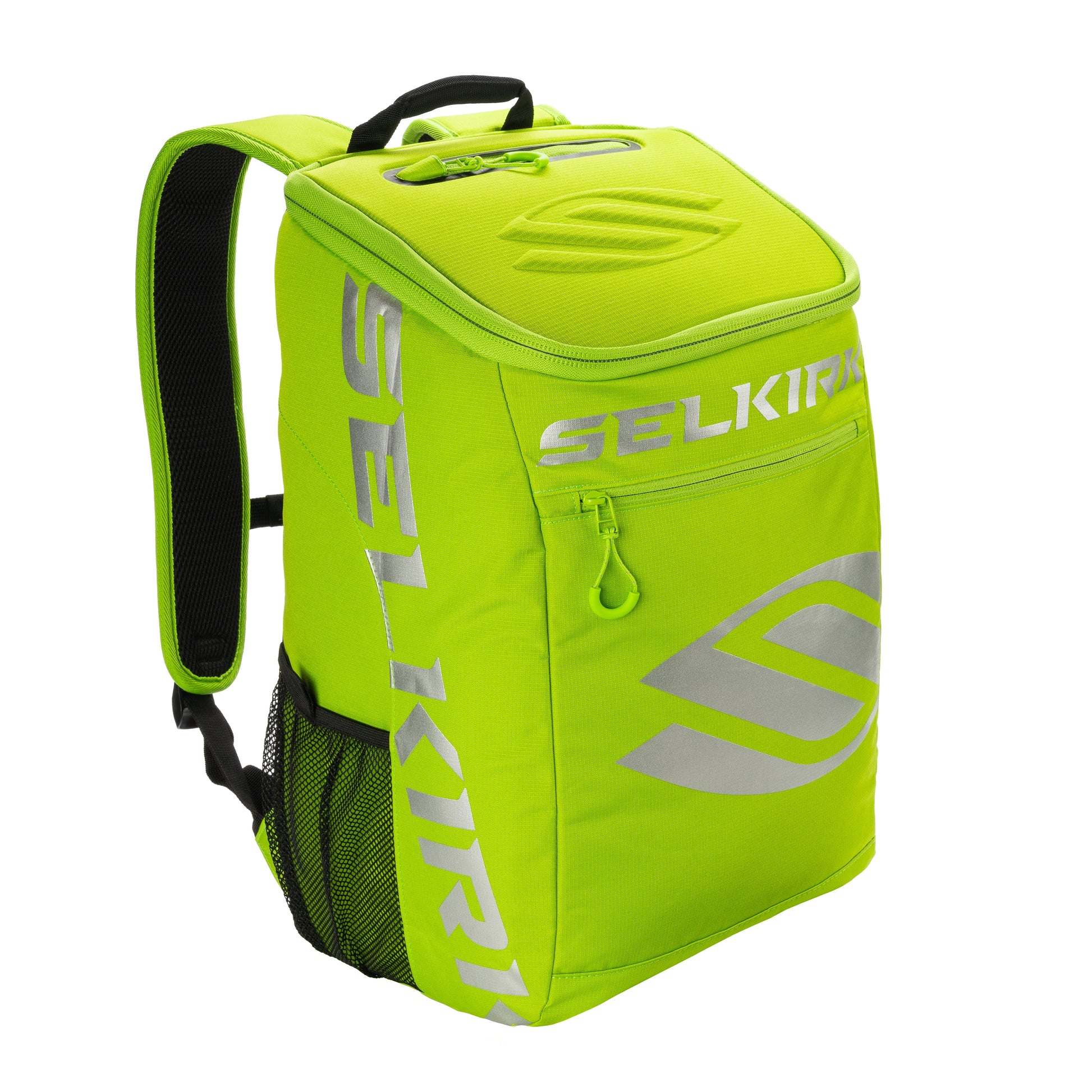 A Selkirk Core Series Team Backpack Pickleball Bag with the Selkirk logo on it.