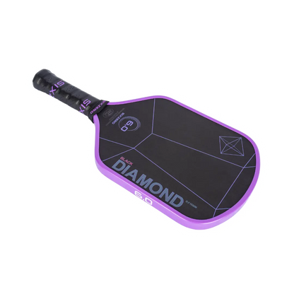 A Six Zero Black Diamond Power (16mm) Pickleball Paddle with the word diamond on it.