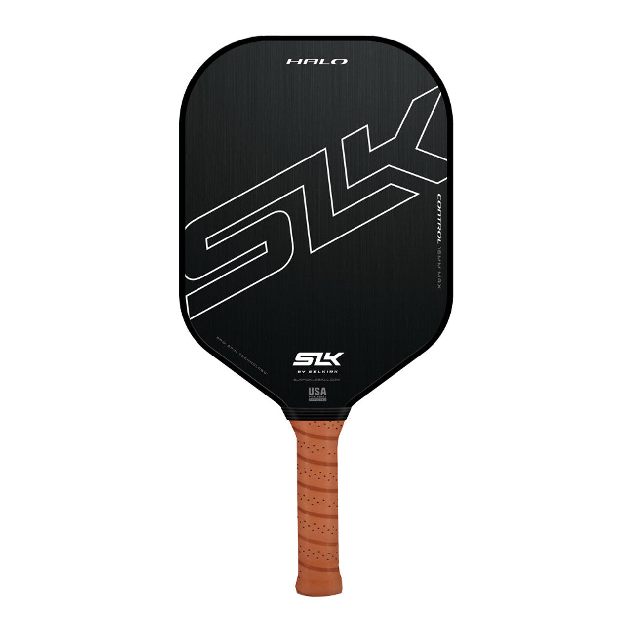 A Selkirk SLK Halo XL Pickleball Paddle on a white background.