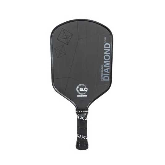A Six Zero Double Black Diamond Control (14mm) Pickleball Paddle with the word diamond on it.