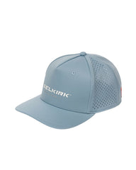 Light blue Selkirk Pickleball Performance Trucker Hat with small ventilation holes on the back and sides, featuring "Selkirk Pickleball" text on the front.