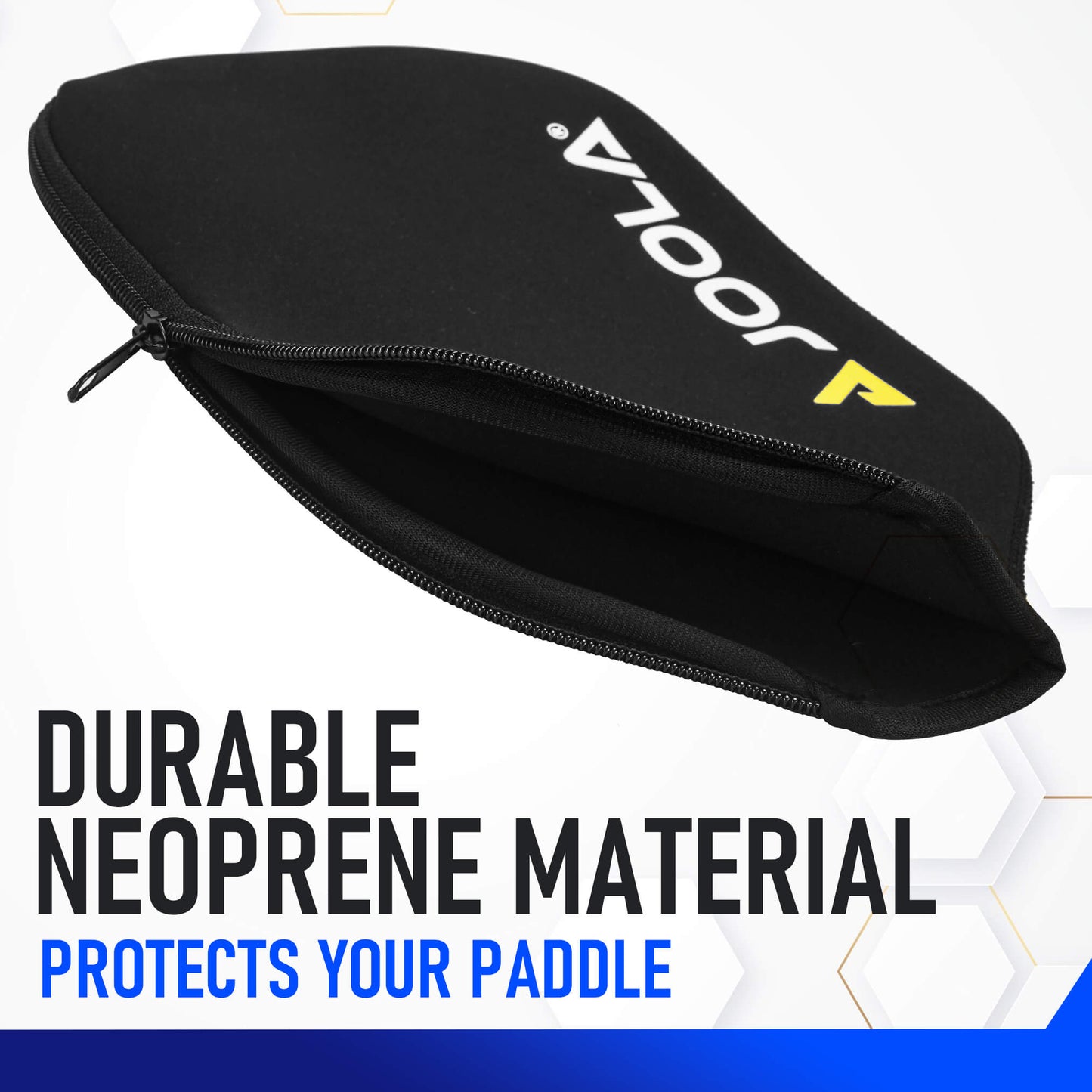 Durable JOOLA Elongated Neoprene Sleeve Pickleball Paddle Cover protects your paddle.