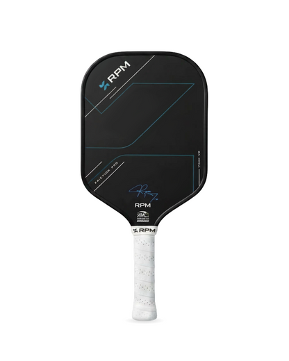 RPM Friction Pro V2 Hybrid Flat Top 14mm Pickleball Paddle front view
