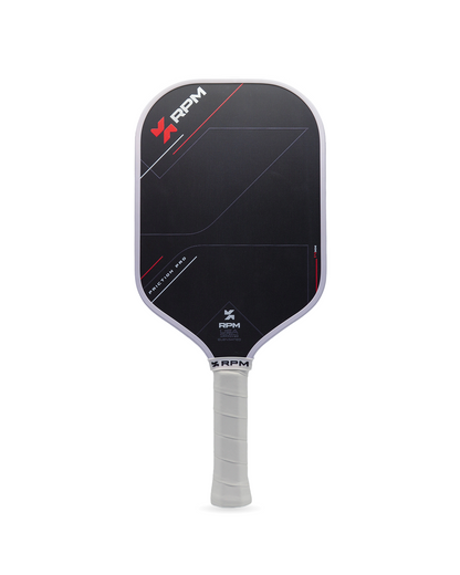 RPM Friction Pro Elongated 14mm Pickleball Paddle front view