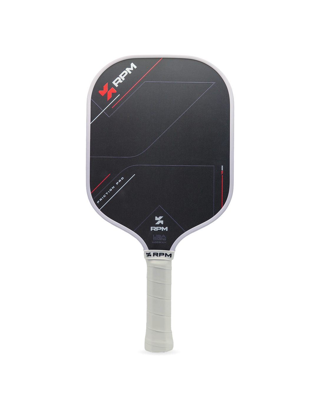 RPM Friction Pro Widebody 16mm Pickleball Paddle front view