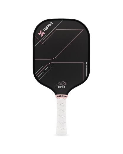 RPM Friction Pro V2 Widebody 14mm Pickleball Paddle Ella Oh Pink front view