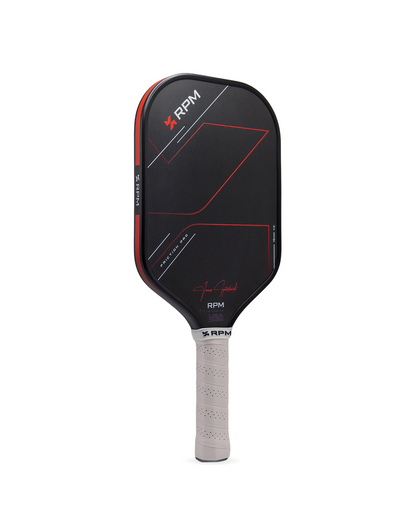 RPM Friction Pro V2 Elongated 16mm Pickleball Paddle original angled view
