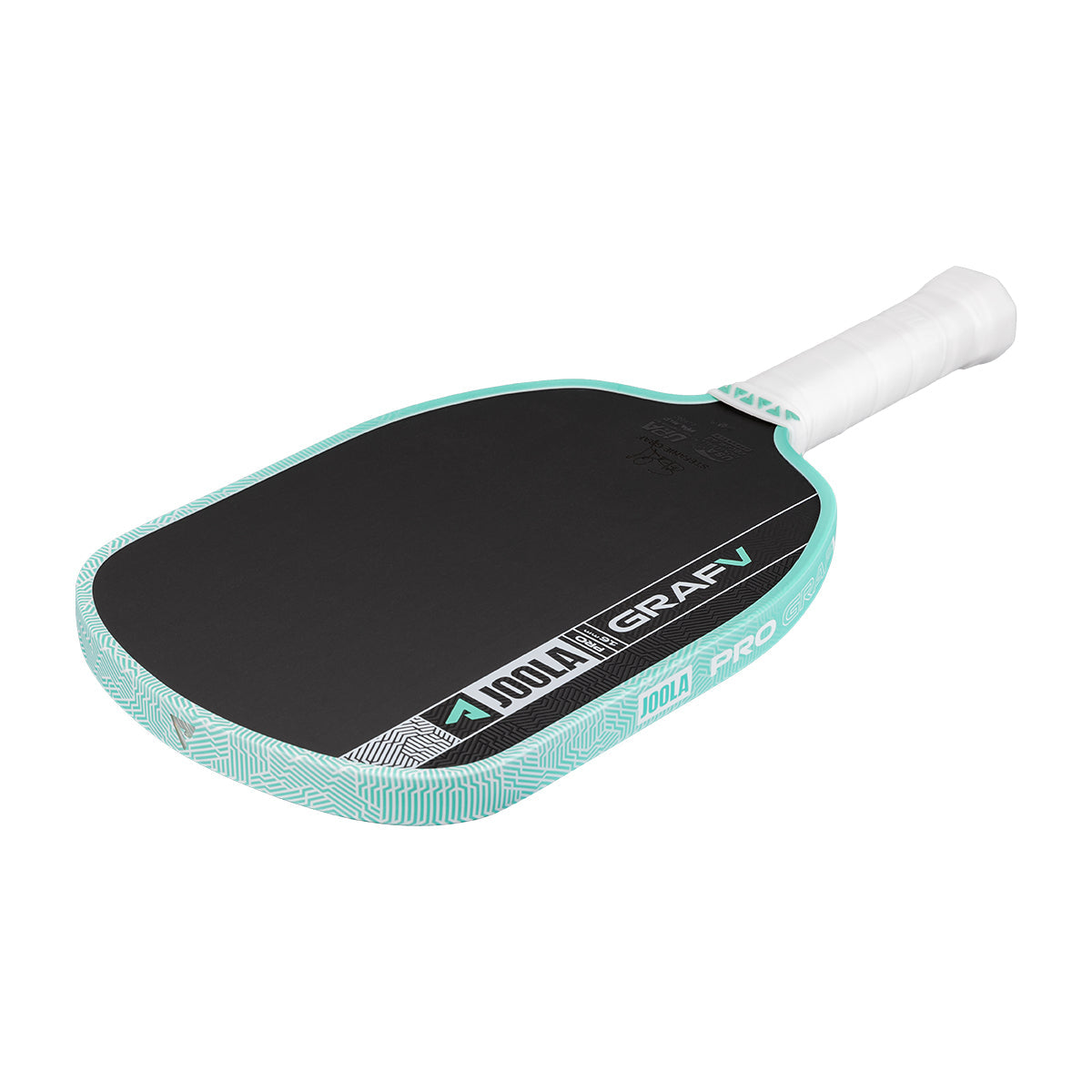 The JOOLA Graf Pro V 16mm Steffi Graf Seaside Green Pickleball Paddle by JOOLA features a sleek seaside green design, professional-grade construction, and exceptional performance for serious pickleball players.