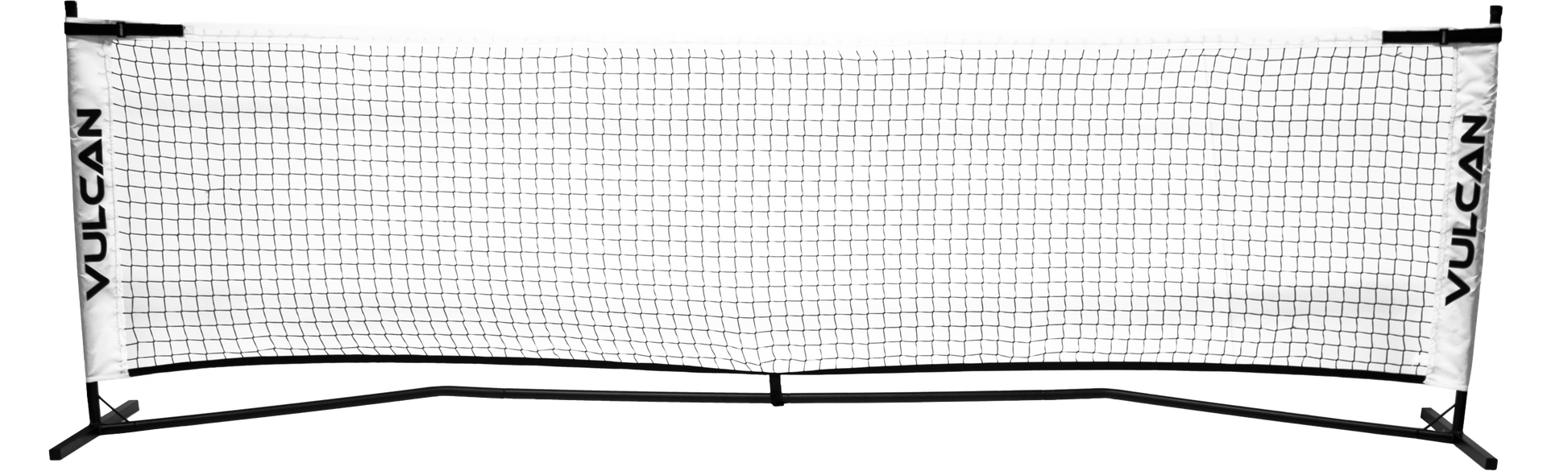 A Vulcan VNETPRAC Pickleball Net with a black frame.