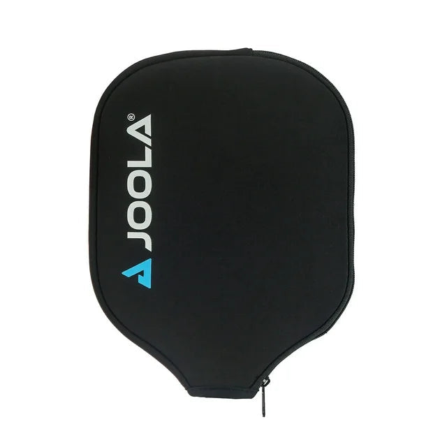 A black JOOLA Universal Neoprene Cover with a zipper, featuring the JOOLA logo in white and blue on the front.