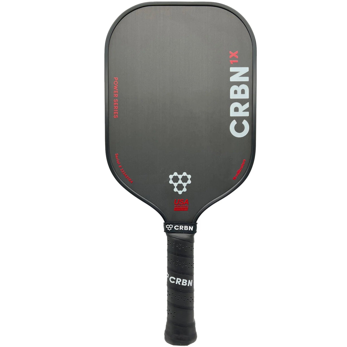CRBN x racquetball paddle -> CRBN 1X Power Series - 14mm Elongated Pickleball Paddle from the brand CRBN.