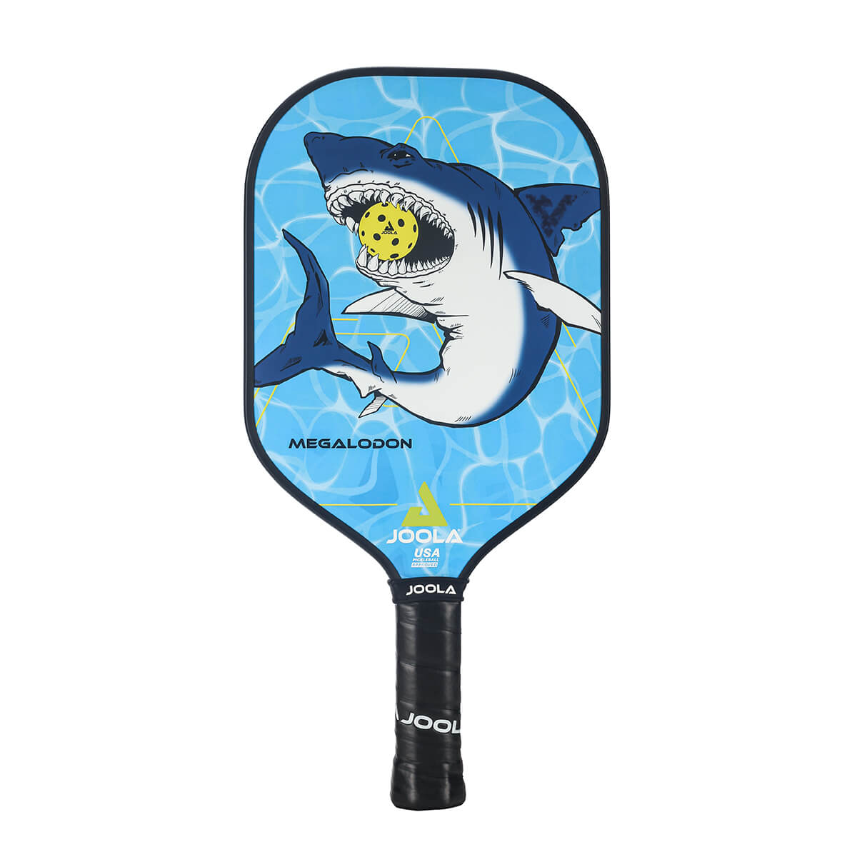 A JOOLA Junior Pickleball Paddle with a shark on it.