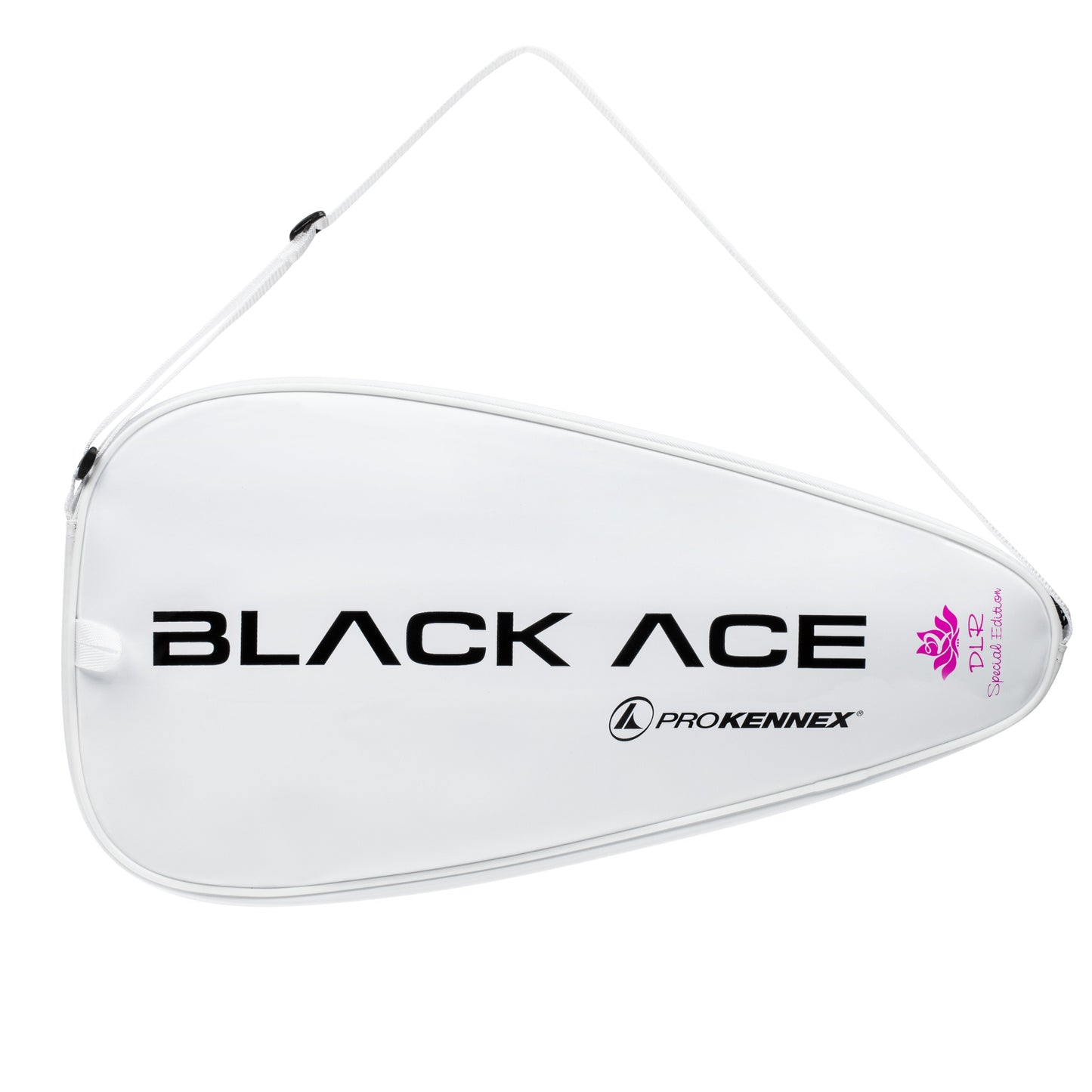 A ProKennex Black Ace LG Pickleball Paddle - Daniel de la Rosa Signature Edition racket with the word ProKennex on it.