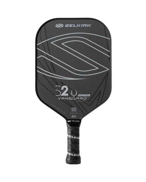 A Selkirk Vanguard Control S2 16mm pickleball paddle on a white background.