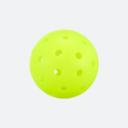 The Pickleballist JOOLA HC-40 Pickleballs in Shock Yellow are durable plastic balls with multiple holes, ideal for casual games or tournaments. Shown on a plain white background, they're perfect for any pickleball player.