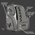 A Vulcan VPro Pickleball Bag with white text.