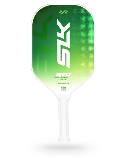 A Selkirk SLK Evo 2.0 XL Elongated Pickleball Paddle on a white background.