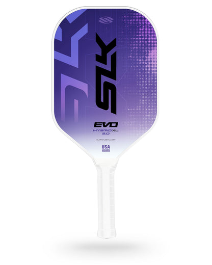 A Selkirk paddle with the word evo on it.