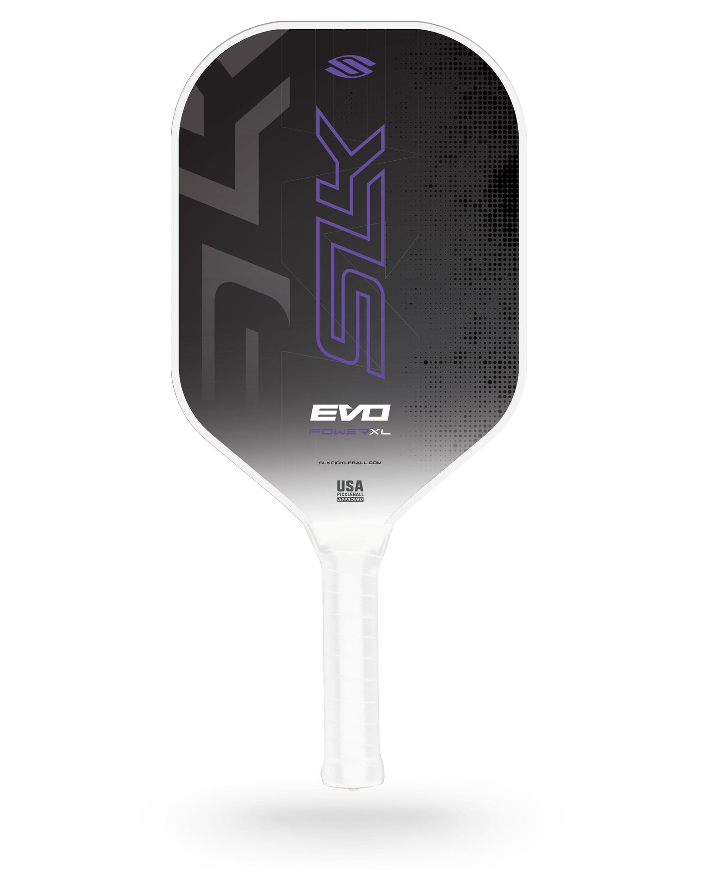 A Selkirk paddle with the word evo on it.