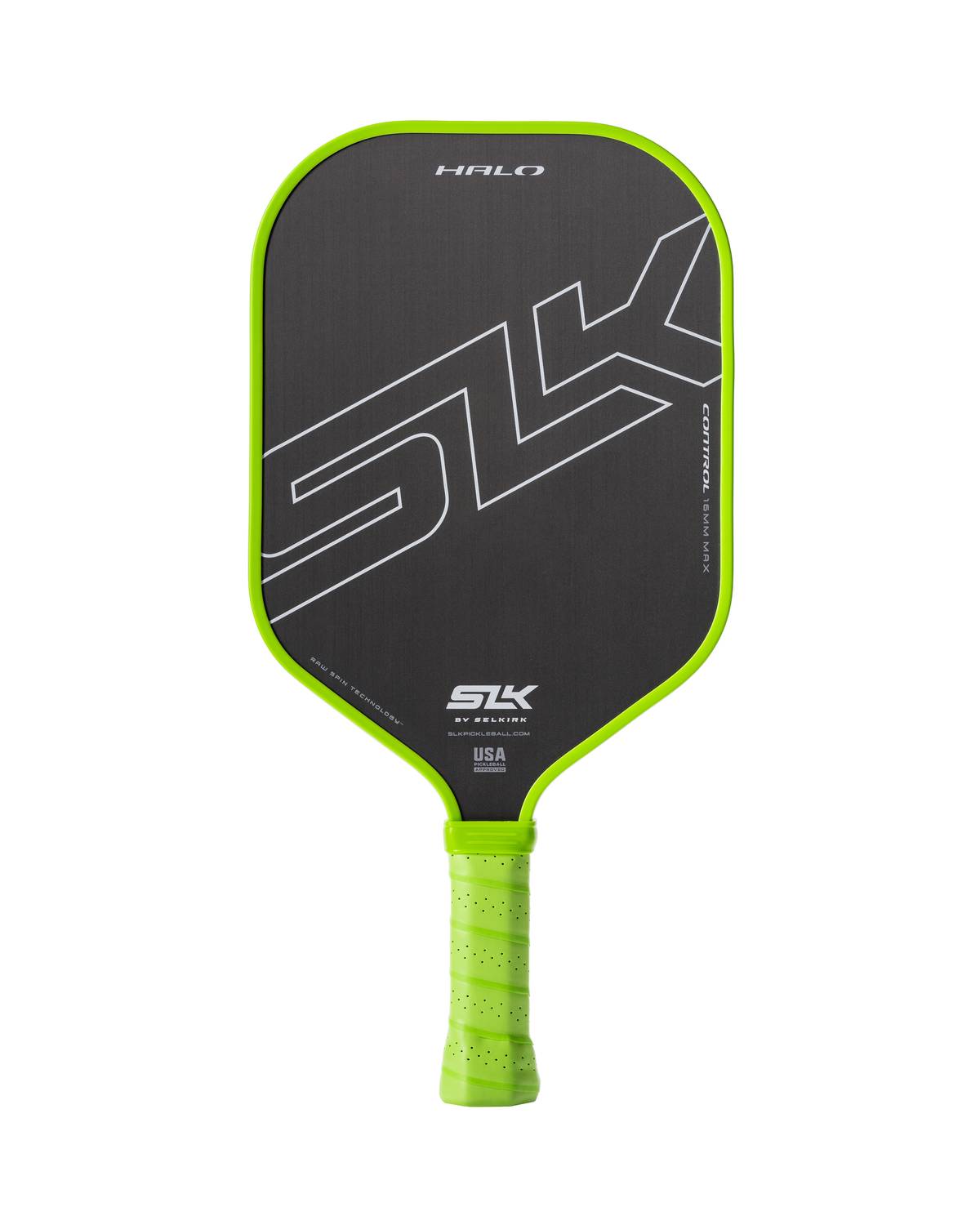 Choose a Selkirk SLK Halo Max Pickleball Paddle with the word slk on it.