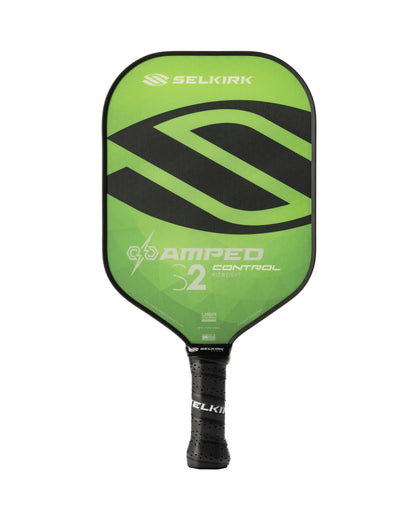 Selkirk AMPED Control S2 16mm Pickleball Paddle in green.