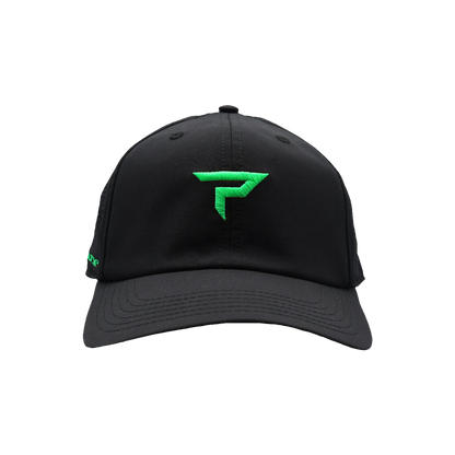 Paddletek Performance Icon Pickleball Hat - Black/Green
