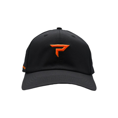 Paddletek Performance Icon Pickleball Hat - Black/Orange