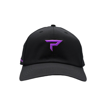 Paddletek Performance Icon Pickleball Hat - Black/Purple