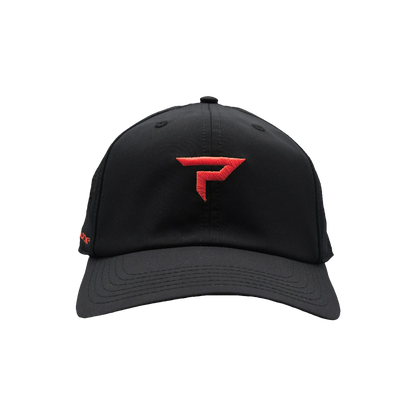 Paddletek Performance Icon Pickleball Hat - Black/Red