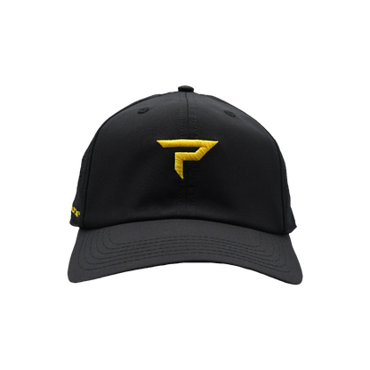 Paddletek Performance Icon Pickleball Hat - Black/Yellow