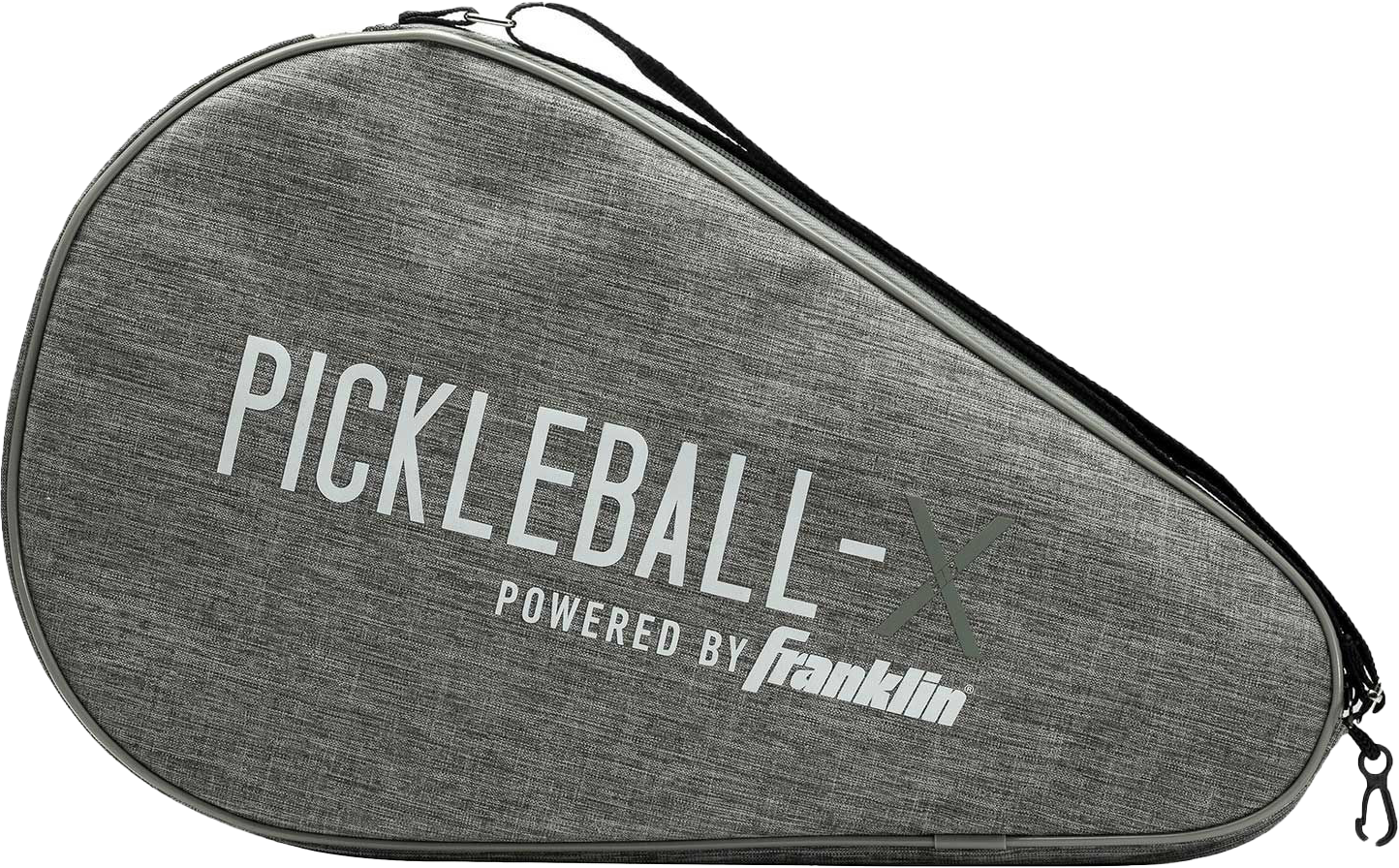 Franklin Pickleball Paddle Bag - grey with convenient carry strap.