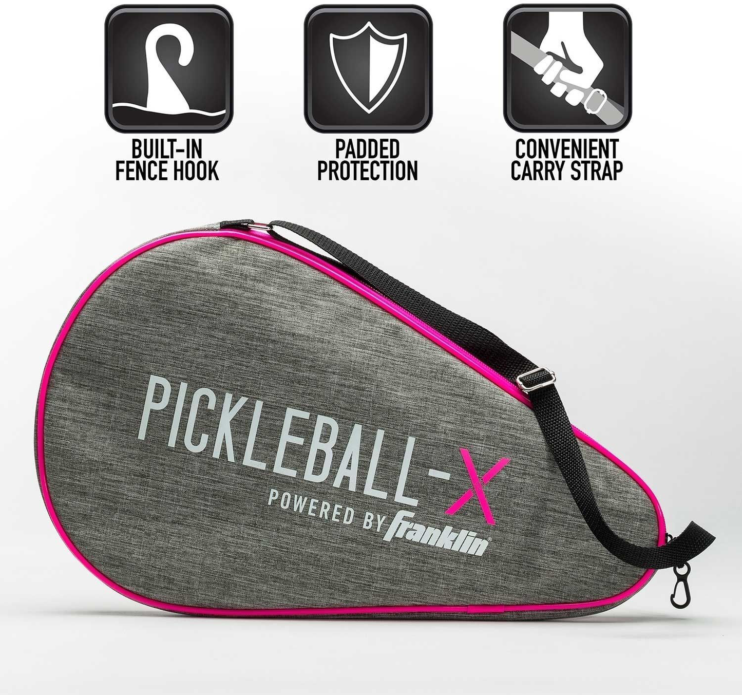 Franklin Pickleball Paddle Bag with convenient carry strap.