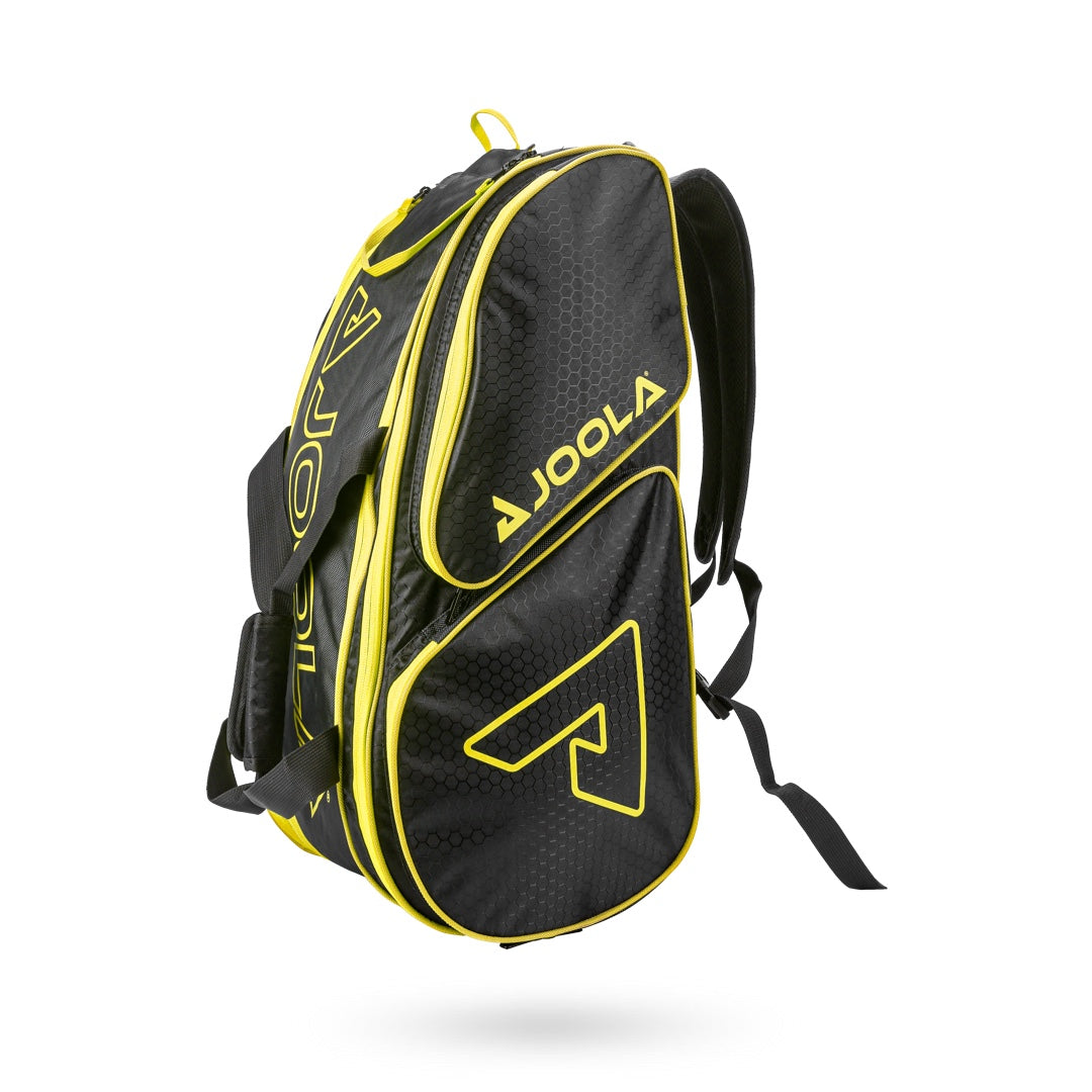 Picture of the JOOLA Tour Elite Bag Pickleball Bag - Black/Yellow