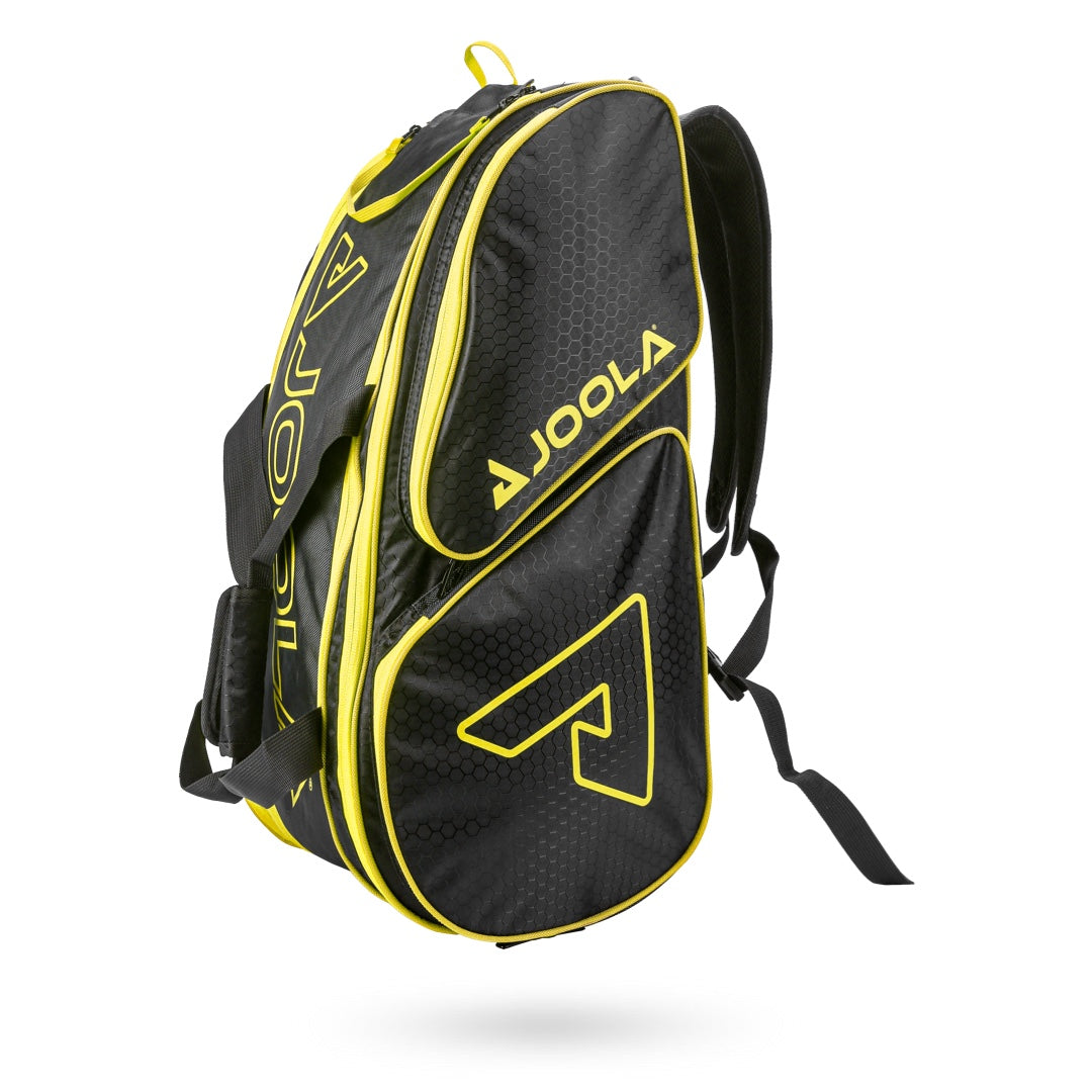 Picture of the JOOLA Tour Elite Pro Bag Pickleball Bag - Black/Yellow