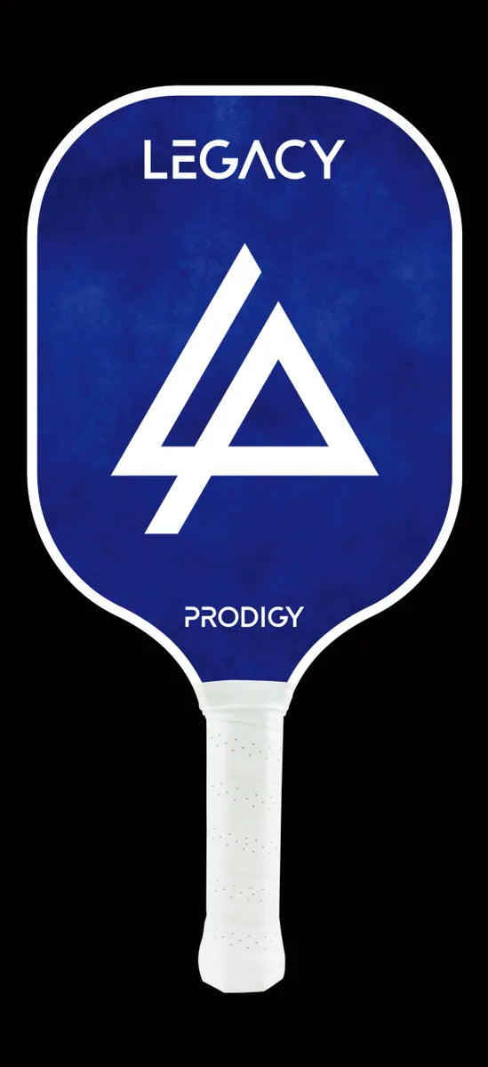 A Legacy Prodigy paddle with the word legacy on it.