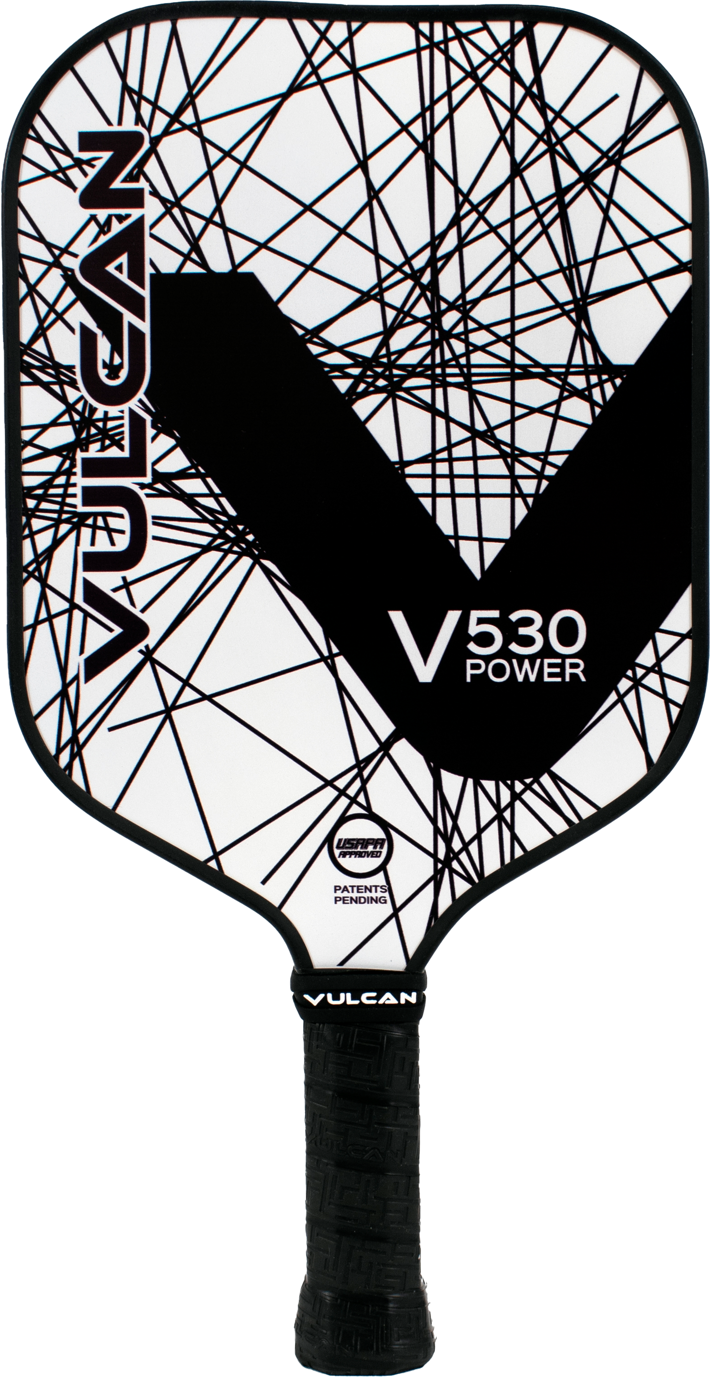 Vulcan V530 Power Pickleball Paddle Black Lazer
